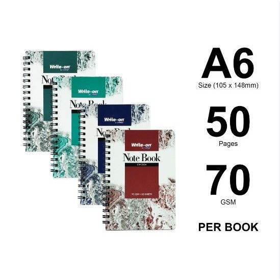 CAMPAP A6 Write-on Spiral-bound Notebook CW2204 | Lazada