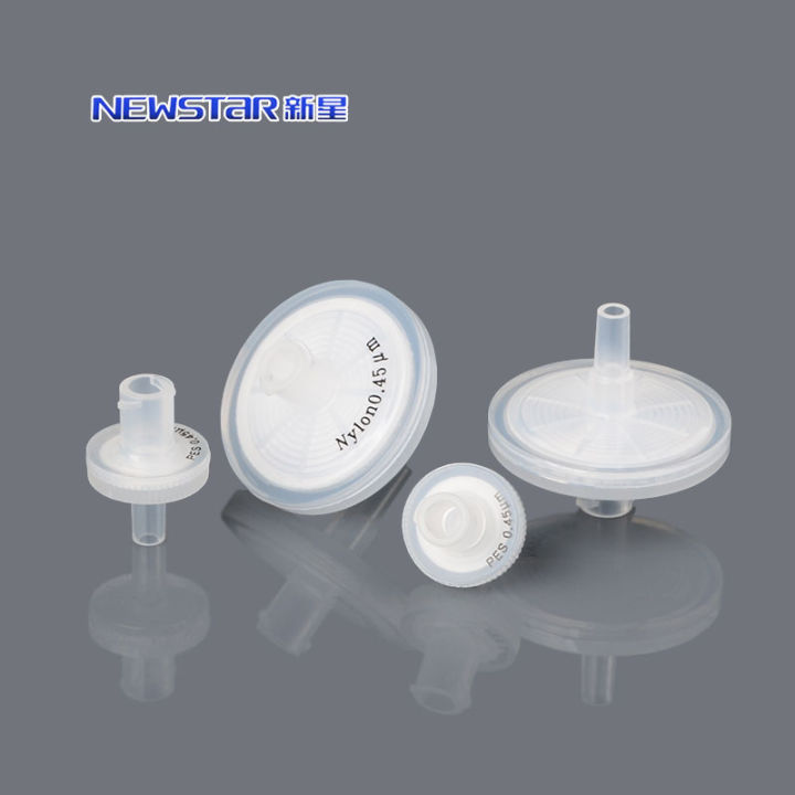 Disposable needle filter PTFE/PVDF hydrophilic hydrophobic nylon filter