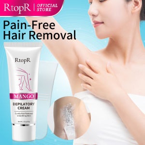 RtopR Mango Depilatory Cream Body Painless Effective Hair Removal Cream for Men and Women Whitening Hand Leg Armpit Hair Loss Product 40g