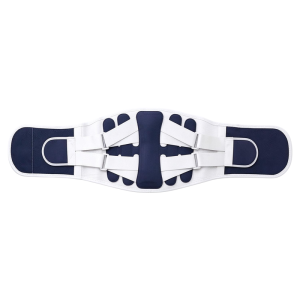 Adjustable widened breathable sports waist support belt with heat-pressed technology and steel plate reinforcement for lumbar disc support.