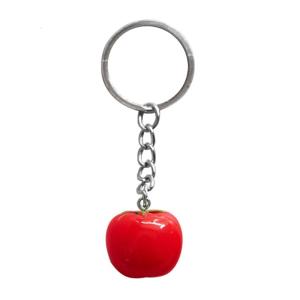 Creative Simulation Tomato Charm Keychain Book Women Bag Pendant Ornament DIY Key Chains Keyring Accessories