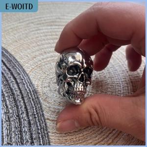 【E-WOITD】 Demon Skull Key PendantMetal Demon Skull Key CoverUniversal Modified Key Cover DecorativeWitchy Car Accessories Key Cover For Motorcycle