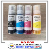 Epson Original 003 Ink Black Cyan Magenta Yellow for L1110/L3110/L3116/L3150/L3156/L5190/L5196/L1210/L3210/L3216/L3250/L3256/L3260/L5290