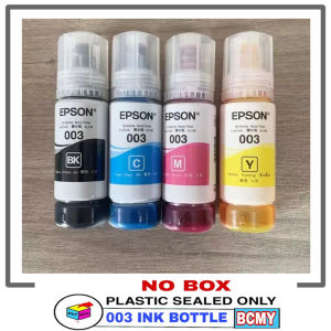 Epson Original 003  Ink Black Cyan Magenta Yellow  for  L1110/L3110/L3116/L3150/L3156/L5190/L5196/L1210/L3210/L3216/L3250/L3256/L3260/L5290