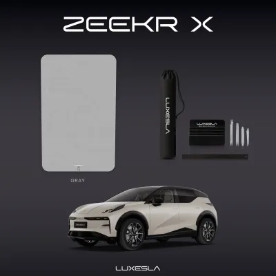 Luxesla ม่านบังแดดสุญญากาศ ZEEKR X หลังคากระจก วัสดุหนังกลับ ดีไซน์พรีเมี่ยม