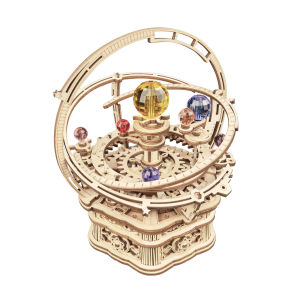 Robotime ROKRนาฬิกานกฮูก3Dปริศนาไม้ของเล่นสำหรับของเล่นเด็กผู้ชายเด็กLK503