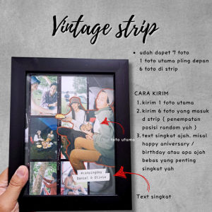 002 kado hadiah foto frame custom  / bingkai foto Happy birthday Aniversari tanggal jadian 15x20 CM