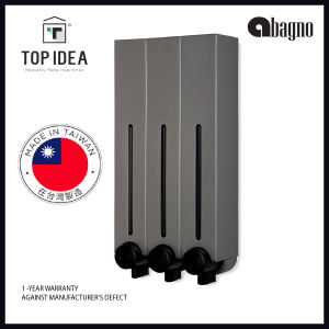 ABAGNO - 500ML x 3 HOMEPLUZ Triple Chamber Soap Dispenser DH-700-3VP