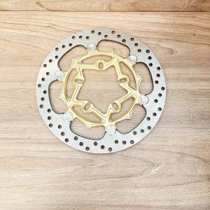 Đĩa Bremb@ nút inox siêu sáng 5 lỗ cho Vario/Click 150 size 265mm màu Vàng anode