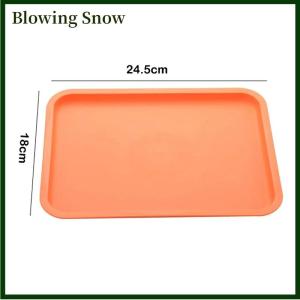 Blowing Rectangular Pallet Nordic Plastic Food Serving Tray Multiple Colors Storage Tray Household Kitchen Fruit Dessert Tray