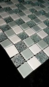 💯% Waterproof real glass and stone combination non-adhesive