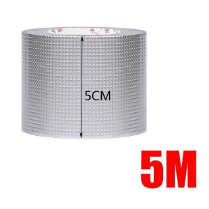 Lakban Anti Bocor 3M 5M Lem Anti Air Alumunium Foil Butyl Super Waterproof Tape Tambal Silver