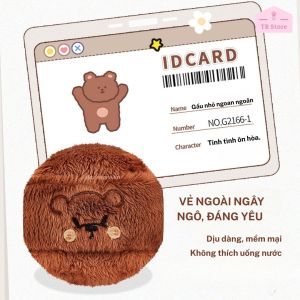 Bông phấn phủ lông nhung hình thú cao cấp GECOMO - Tạo lớp nền mịn lì tự nhiên