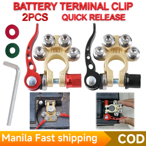 AUTOFun 2pcs Battery Terminal Connectors Quick Release Disconnect Car Battery Cable Terminal Clamps