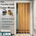 PVC Accordion Door folding Sliding Door Indoor Partition Track Door Bedroom Sliding Doors Kitchen Retractable Door. 