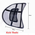 Tấm Lưới Tựa Lưng Ghế Bảo Vệ Cột Sống Cho Văn Phòng, Ô Tô - Miếng Dựa Ngồi Xe Hơi Có Hạt MASSAGE Giảm Nhức Mỏi Tiện Lợi. 