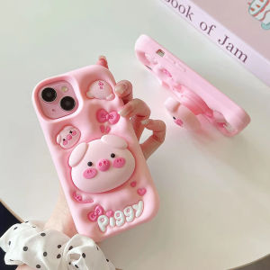 CASE 3D Piggy XR X XS 11 12 13 14 15 11PRO 12PRO 11 PROMAX SILICON 3D  PREMIUM