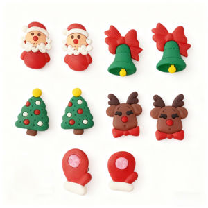 ตัวติดรองเท้า Christmas Jibbitz Crocs หัวเข็มขัดสําหรับติดรองเท้า อุปกรณ์เสริมรองเท้า ตัวการ์ตูนติดรองเท้า คริสต์มาส ชุดตกแต่งรองเท้า