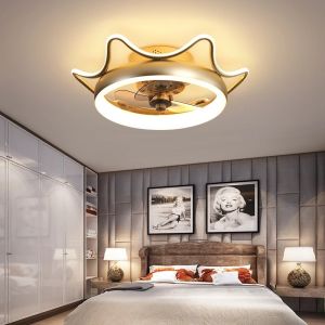 [YJ] Modern LED ceiling fan light bedroom dining room living room light electric fan integrated remote control ceiling fan light three-color dimming ceiling fan fan with light fan with light.