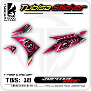 Sticker Striping Jupiter Mx New 135 - Stiker Striping Variasi Motor Jupiter Mx New 135. TBS.18