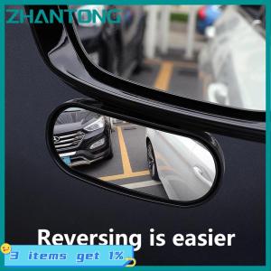 ZHANTONG 1PC Car Mirror Auxiliary Rear View Mirror Wide Angle Side Rear Mirrors Reverse Spot 360° Adjustable Universal Car Accessories