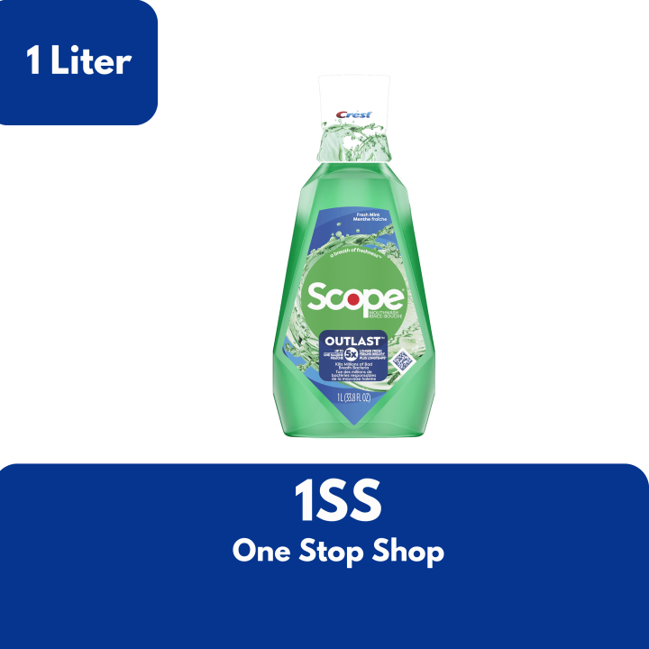 Crest Scope Outlast Fresh Mint Mouthwash, 1 Liter Lazada PH