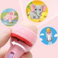 Baby Slide Projector Torch Cartoon Projector Flashlight Baby Toys Children Education Toys Animal Pattern Baby Puzzle Teaching Flashlight Children Glow Projection Cognitive Flashlight  LED Flashlight. 