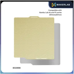 Dual-Sided PEI Build Plate 257x257mm For Bambu Lab Printers