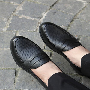 GiàyLười Nam Không Dây Da Bò Mã D03