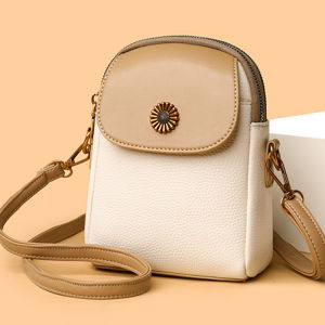 MORNA Retro Solid Color Womens Crossbody Bag Fashionable Flip Large Capacity Double-layer Shoulder Bag High-quality PUleather Handbag