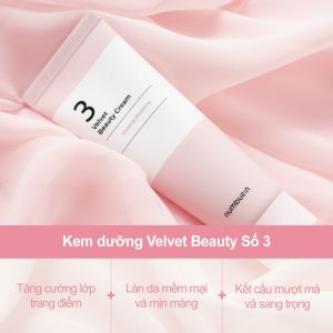 Numbuzin No.3 Kem dưỡng Velvet Beauty – dưỡng ẩm & làm mịn da 60ml