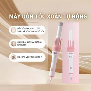 Máy Uốn Tóc Xoăn Tự Động Vivid & Vogue 360 Độ 3 Phút Tạo Kiểu Đường Kính Uốn 28mm Chuyên Dụng - Snappy 4U