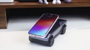 ToKerNew 3 in 1 Magnetic Fast Wireless Charger Desktop Cybertruck Phone Stand For IPhone 17 16 Pro Max & Watch Airpods Pro