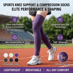 Heat Sensitive Color Changing Sports Knee Brace Temperature Reactive Knee Sleeve Compression Leg Support Men Women Running Gym Workout Fitness Outdoor Sports Gear