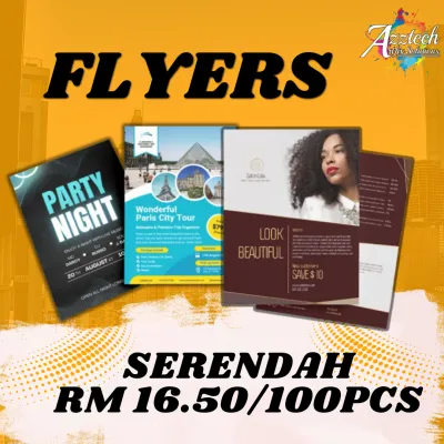 Flyers Printing A5 A4 I 105gsm 128gsm artpaper I Simili 70gsm 80gsm