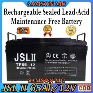 JSL II 65Ah 12V Regulated Sealed Lead Acid Battery for Medical Devices/UPS/Solar/Toycar Valve Rechargeable Vrla Battery