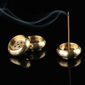 {keluan} 1pcs High Quality 5 Holes Mini Brass Incense Incense Sticks Censer Stand Holder Home Decor