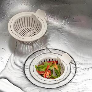 2-Pack Kitchen Universal Sink Filter Vegetable Basin Filter Basket with Handle Food Residue Anti-Clog Filter Kitchen Tools