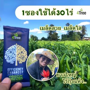 4Tree (ขายดีราคาถูก) 1 ซอง ใช้ได้ 15-20 ไร่ สารเสริมประสิทธิภาพ พืชโตเร็ว ของเเท้100%(1ซอง 600บาท)