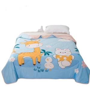 ผ้าห่ม ใยไหมเย็นลายการ์ตูน 7 ฟุต200cm×220cm