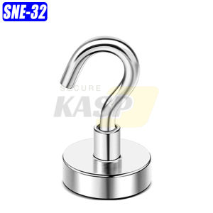 1PC Hanging Magnetic Hook Heavy Earth Magnet With Refrigerator Hook For Grill Towel Kitchen Indoor Hanging