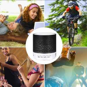 Speaker Portable Bluetooth Mini Super Bass Audio Stereo 520mAh with RGB Light