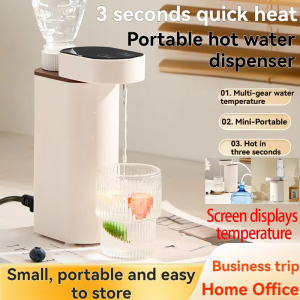 【water filters】Ready Stock XIAOMI 3L Water Dispenser Portable Instant Hot Water Dispenser Fast Heat Hot Water Drink Dispenser for Home Office 3 Pin 飲水機 Healthy Water Desktop Water Heater