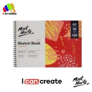 Mont Marte Sketch Book 30 Sheets 150GSM SketchBook A5/A4/A3/A2 Sketching Drawing Book Fine Art Painting