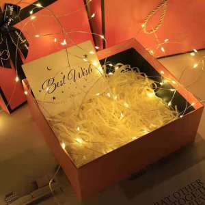 100g shredded paper gift box wrapping extra beautiful protection for birthday present surprise gift box decoration 拉菲草填充
