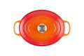 Le Creuset Cast Iron Signature Oval French Oven 29cm (Flame). 
