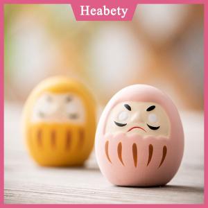 Heabety Nhật Bản gốm Daruma tượng Daruma Tumbler thủ công may mắn may mắn trang trí cảnh quan Daruma búp bê phong thủy trang trí nội thất Quà Tặng