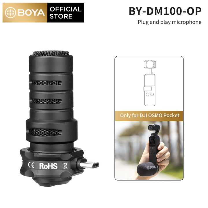 BOYA BY-DM100-OP Digital CondenserPlug and play Microphone for DJI OSMO™ Pocket