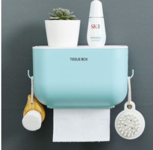 Kotak Tissue Gantung Toilet Tempat Tisu Box Toilet Organizer Laci Paper Box Dispenser Kamar Mandi
