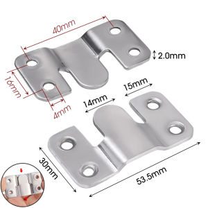 Dizoey 2-24pcs Flush Mount Bracket Stainless Steel Interlock Hanging Buckle Wall Mount Picture Frame Hooks Furniture Hardware Connector